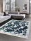 CARPETIA Kuhfell Optik Teppich Patchwork in Schwarz Grau Creme Größe 120x160 cm