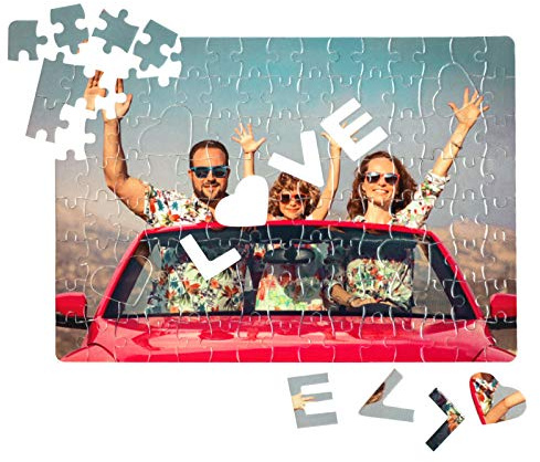 Personalisiertes Fotopuzzle mit eigenem Bild, Individuelles Puzzle für Erwachsene, Paare und Familien, Puzzle mit eigenem Foto Bedrucken,Fotogeschenk