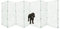 Conka Pets – Outdoor Dog Fence – Wire Garden Barrier for Dogs and Pets – 1M High – 5cm x 5cm Mesh Stops Dogs from Jumping - Portable, Lightweight Foldable - Covers 10 Foot/3 Metre Gap