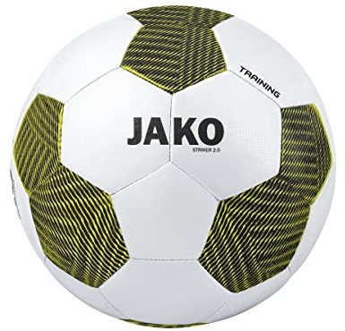 JAKO Striker 2.0 Trainingsball weissschwarzgelb, 4 Herren