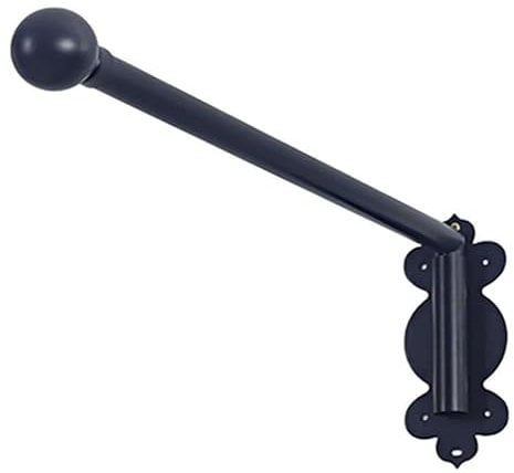 Upgrade Schwenkarm-Gardinenstange 28mm Durchmesser, Schwerlast Schwenkarm-Fenstervorhangstange Mit Runden Endstücken Metall Vorhangständer Für Küche,Fenster,Tür-50CM