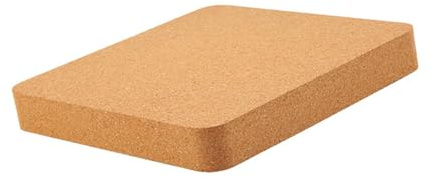 Badiman Korkblock, Korkpad, Zubehör, rutschfest, leicht, Holz, DIY, Lederhandwerk, Stanzpad, Korkmatte, Stempel- und Stampfpad, 15x15x1.5 cm