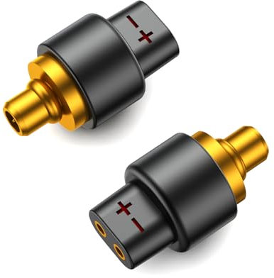 okcsc Adaptateur QDC vers IE300 mâle pour câble 0,78/0,75 2 broches connecté avec SENNHEISERIE300/IE600/IE900 AKG N5005 N30 N40 Noir