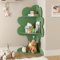 LUE BONA Kinderregal,Bücherregal für Kinder,Eckbuchregal,Kinderbuchregal,3 Fächer Design,Geeignet für Kleinkinder und Grundschüler,Dunkelgrün