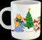 Snowgoose and Lily Winnie Puuh Weihnachtstasse, Keramik, Tasse, 300 ml, spülmaschinen- und mikrowellengeeignet