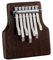 Kalimba Mini 7 Tasten Kalimba Daumenklavier Vollfurnier Schwarz Walnussholz Kalimba Fingerklavier Anfänger Tasteninstrument
