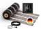 Elektrische Fußbodenheizung: Zweiader-Heizmatte WARMON CLASSIC LIGHT 100 W/m² mit Thermostat TS 100 Serie, Thermostat:TS100 Non WiFi Schwarz, Mattengröße:3 m²
