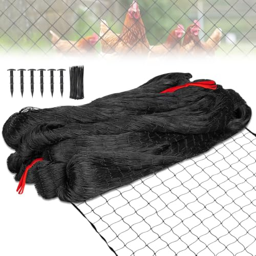 NEWFUN 15M x 30M Vogelschutznetz,Vogelnetz, 25mm, extra stark gewebtes Netz, Vogelnetz, Obstbaumnetz, Katzennetz, Geeignet zum Schutz vor Schädlingen, für Garten und Feldfrüchte