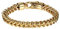 OIDEA Bracciale Braccialetto Uomo Bracciale Catena Acciaio Inox lucidato Oro