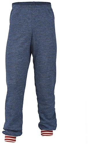Engel Natur, Kinder Hose/Lange Unterhose, 100% Wolle (kbT) (128, Blau Melange)