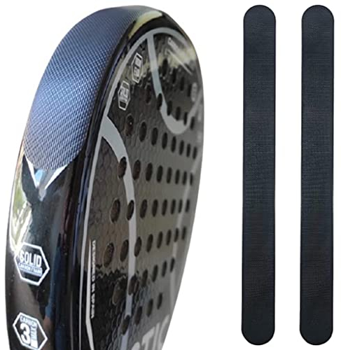 ZRZ | Protector Pala de Padel Básico Transparente Negro y Colores Rugoso Silicona | Cinta Raqueta de pádel con Proteccion Extra | Funda Adhesiva Pegatina Borde Pala (2 Transparentes)
