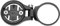 Nikou Supporto per computer da bici - Supporto per estensione del contachilometri in bicicletta in lega di alluminio, supporto per computer da bici (Colore : Black)