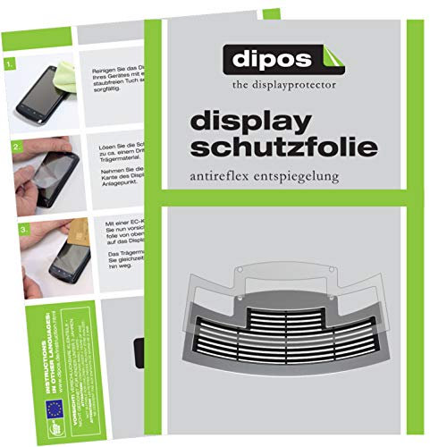 dipos I 2X Tropfblech Schutzfolie Kratzfest matt kompatibel mit Jura E8 bis Modell 2017 – Perfekte Passform, für Abtropfblech und Abtropfgitter Kaffeemaschine Made in Germany