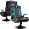 BraZen Panther Elite 2.1 Ergonomic Wireless Vibration Two Audio Speakers Subwoofer Adults Gaming Chair for Adults Video Games Chairs Adult Gaming Chair - Blue
