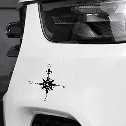 Vinyl-Aufkleber mit Mandala-Kompass-Symbol für Fenster, Stoßstange, 15,8 cm x 15,5 cm