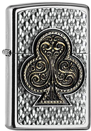 ZIPPO – Sturmfeuerzeug, Kreuz, Emblem Attached, Street Chrome, nachfüllbar, in hochwertiger Geschenkbox