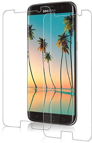 Vzzn[2 Pack S7 Screen Protector Glass,Screen Protector compatible with Samsung Galaxy S7 [Max-Coverage][Scratch Resistant][Ultra Clear][Case Friendly] Tempered Glass for Samsung Galaxy S7