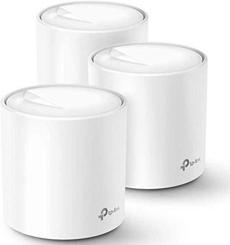 TP-Link Nex-Gen Wi-Fi 6 Mesh WiFi System - Covers up to 7000 Sq. Ft, Replaces Routers and WiFi Extenders, Parental Control, Works with Alexa (Deco X60 3-Pack)