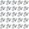 EYPINS T-Slot Nuts M8 4040 Series - 50 Pcs Roll-In Spring Nuts with Washers & Screws, Nickel-Plated Steel Ball Locking Design for Aluminum Profile Frames (Industrial Fasteners Kit)