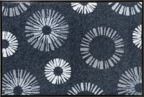 Erwin Müller Fußmatte Konz, Schmutzfangmatte, Sauberlaufmatte grau Größe 40x60 cm - rutschfest, langlebig, pflegeleicht, für Fußbodenheizung geeignet