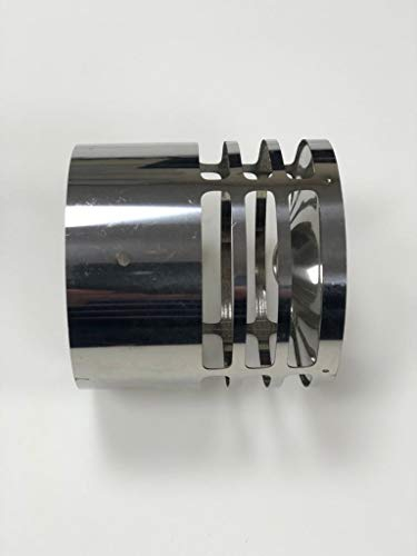 Fumaiolo eco gas innesto M maschio terminale per stufa caldaia (D100mm)