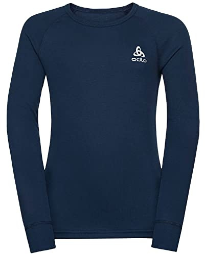 Odlo Thermounterwäsche Kinder Active Warm I Sportunterwäsche Mädchen Jungen I Langarm Thermoshirt