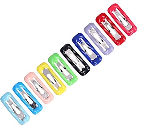 0.8in Colored Snap Grooming Hair Clips50Pcs Small Pet Hair Clips for Toddlers Girls, Small Breed Teacup Yorkie, Maltese, Bunny Little Pet Toys