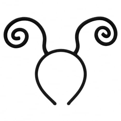 jokeshop Insect Antenna Headband Black Butterfly Ant Bug Hairband Novelty Fancy Dress Bendable Boppers Cosplay Costume Accessory