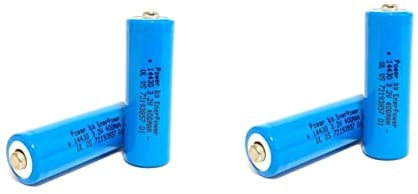 LiFePo4 IFR14430 Akku 4er Set 400mAh 3,2V 14430 Batterie Lithium-Eisen-Phosphat Akku Solar (Button-Top (Nuppel))
