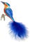 Inge-glas Eisvogel 10 cm 10015S023 gefiederte Freunde - Christbaumschmuck Glas mundgeblasen