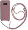 Keteen Handyband hülle für Samsung Galaxy S8 Handyhülle mit Band Slim Silikon S8 hülle mit Abnehmbar Kordel Stossfest Bumper Cover zum Umhängen Necklace Handyhülle für Samsung Galaxy S8-Pink