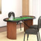 LAPOOH Pokertisch Klappbar 10 Spieler mit Chipablage Grün 160x80x75 cm, Poker Table, Spieltisch, Blackjack, Poker Tisch, Roulette Tisch, Deko Casino Poker