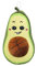 Avocado mit Basketball, 16 cm