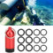 Cylindre De Plongée Os Joint Plong E Caoutchouc + Aluminium Cylindre De Plongée Valveing ​​Os Cylindre Bouteille De Stockage Ou Mt02 Joints Detendeurs Plongee (rouge)