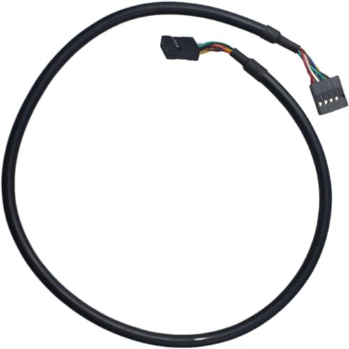 FDXGYH USB Header Extension Cable Black USB 2.0 9-Pin Female to 9-Pin Female Internal Motherboard Header Cable
