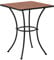 FIRBNUS Mosaik Bistrotisch Couchtisch Balkontisch Terrassentisch Gartentisch Kaffeetisch Esstisch Teetisch Terracotta Rot Mosaik Tisch Keramik und Eisenrahmen 60x60x76 cm