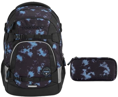coocazoo MATE Schulrucksack-Set 2tlg inkl. Schlamperbox (Midnight Dust)