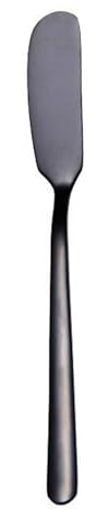 tulkdexi Spatule en acier inoxydable de haute qualité pour tartiner la crème, le beurre, le fromage, le pain, la confiture, gadget de cuisine pour noir