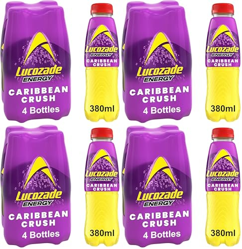 Lucozade Energy Caribbean Crush 4X380 ml (Pack of 4)