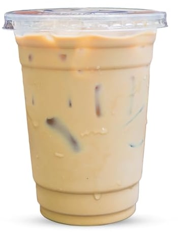 CHEF ROYALE 50x12oz Clear PET Cups with Flat Lids - Takeaways Great for Smoothies, Milkshakes, Cold Drinks and Slush Puppies - Perfect for Parties, Picnics and More (50, 12oz)