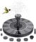 Solar Springbrunnen 1.5W Verbesserter, Solar Teichpumpe mit 6 Effekte Solar Teichpumpe Solar Schwimmender Fontäne Pumpe für Gartenteich Oder Springbrunnen Vogel-Bad Fisch Behälter