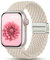 Jiamus Geflochtenes Armband Kompatibel mit Apple Watch Armband 40mm 38mm 41mm 42mm(Series 10) Damen Herren,Stoff Elastisch Textil Armbänder mit Magnetisch für iWatch SE Series 10 9 8 7 6 5 4 3 2 1