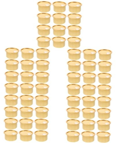 Alipis 60stücke Aluminiumdosen Für Katzenfutter Und Snacks Leere Nachfüllbare Behälter Mit Temperaturbeständigem Deckel Multifunktionale Vorratsdosen Für Haustiere Und Desserts