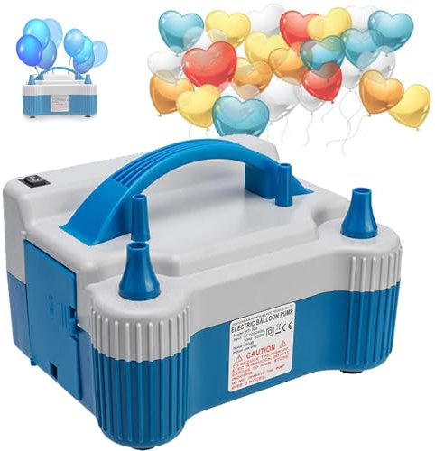 MTTXY Electric Air Balloon Pump Portable Dual Nozzle, 700W Electric Balloon Blower Pump/Electric Balloon Inflator for Event and Party Decoration
