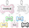 YEHANTI Medaille Chien avec Gravure Personnalisée - Médaille Chien Gravée avec Empreinte de Patte, Medaille Pour Chien et Chat en Acier Inoxydable avec Prénom Adresse Tel Gravés (Rose)