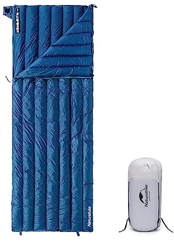 Naturehike Ultralight Backpacking RDS Down Sleeping Bag for Adults, 650 Fill Power Sleeping Bag for 42/52℉, 20oz Compact Lightweight Sleeping Bags for Hiking Camping 3 Seasons