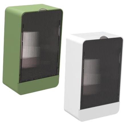 DIKACA 2 Pezzi Portasapone da Parete con Copertura Ribaltabile e Drenaggio Portasapone per Doccia Lavabo e Vasca Organizer per Bagno Moderno