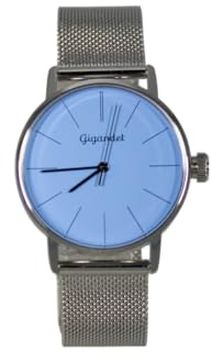 Gigandet Armbanduhr Damen Quarz Edelstahl Silber Blau G43-030