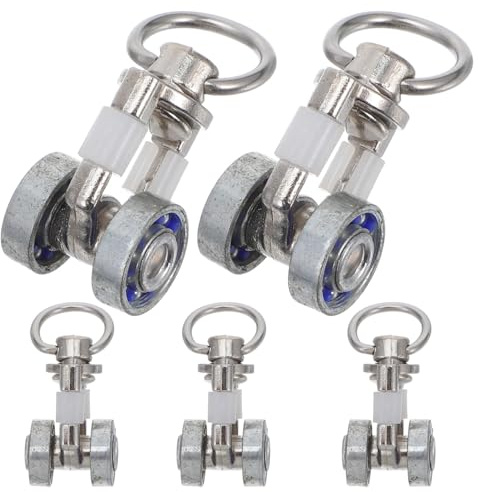 Angoily Gardinenröllchen Für Schiene Vorhang Track Roller Aus Metall 5 Stück Vorhangschiene Schienenrollen Leichtes Gleiten Zubehör Für Innenlauf Gardinensystem