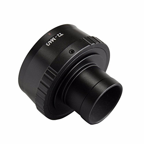 Maxsimafoto - Bague d'adaptation d'objectif T2 pour appareil photo Olympus Panasonic Micro M4/3 + adaptateur de monture de télescope de 3,2 cm